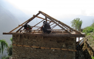 Rafters are being put in place