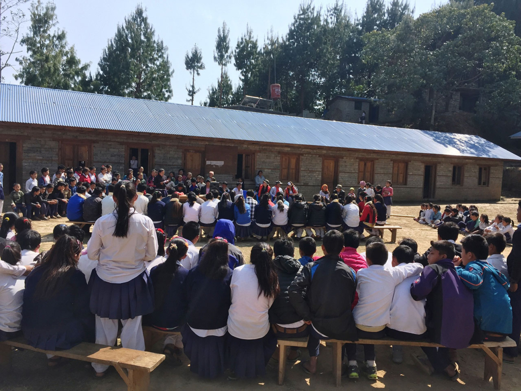 Fête de fin d'année scolaire, Basa Rapcha mars 2018