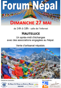 Forum NEPAL à Hauteluce (Savoie), mai 2018