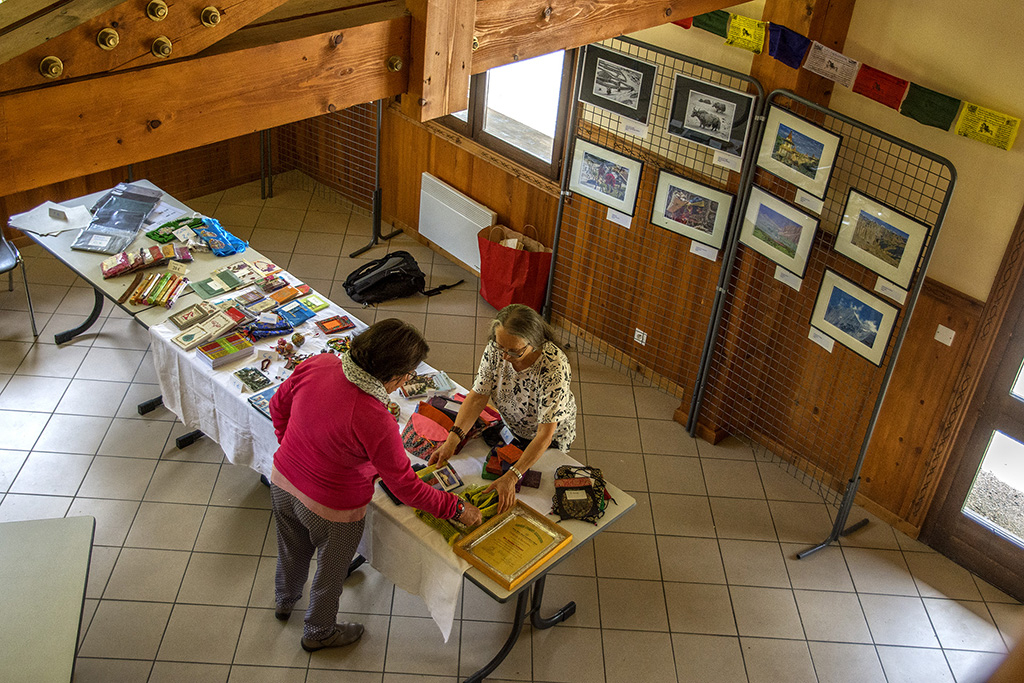 AG 2018, Hauteluce (Savoie) , exposition de photos et d'objets népalais