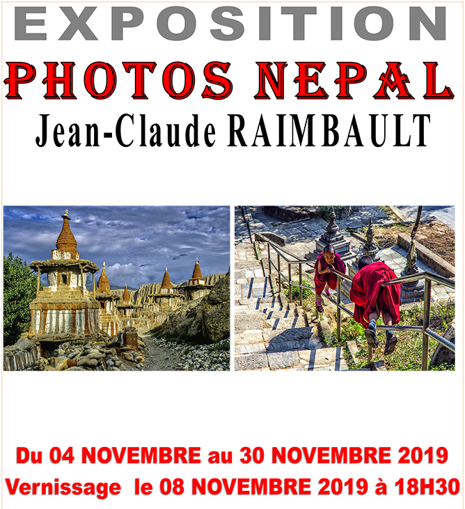Exposition photos Népal de Jean-Claude Raimbault - 2019