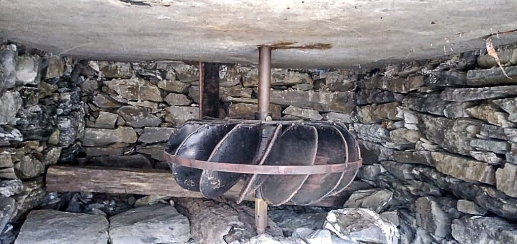 Moulin à eau, la roue
